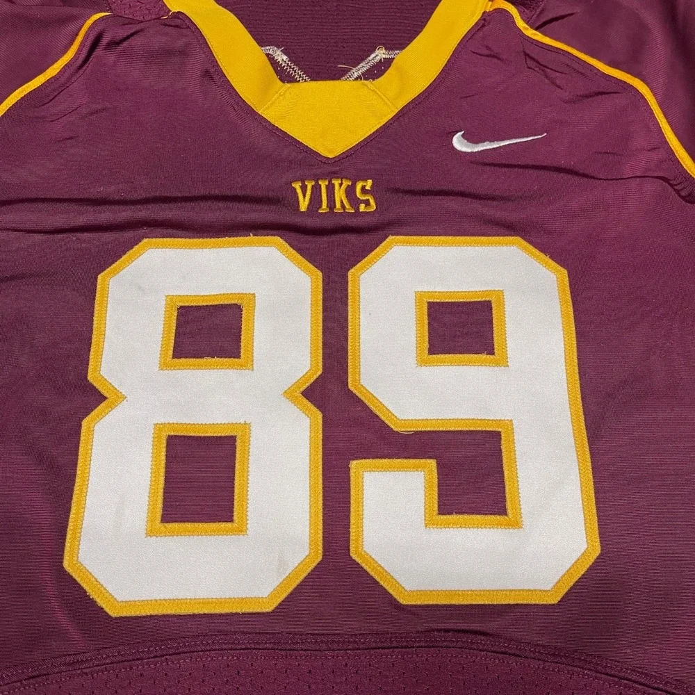Nike Forest Grove High School Vikings Football Jersey XXL 2XL #89 Red Game Worn - Picture 4 of 12